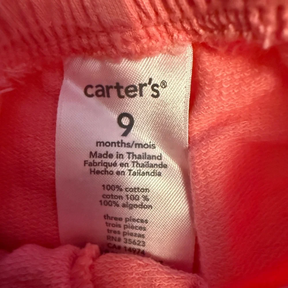 Carter's Coral Baby Outfit